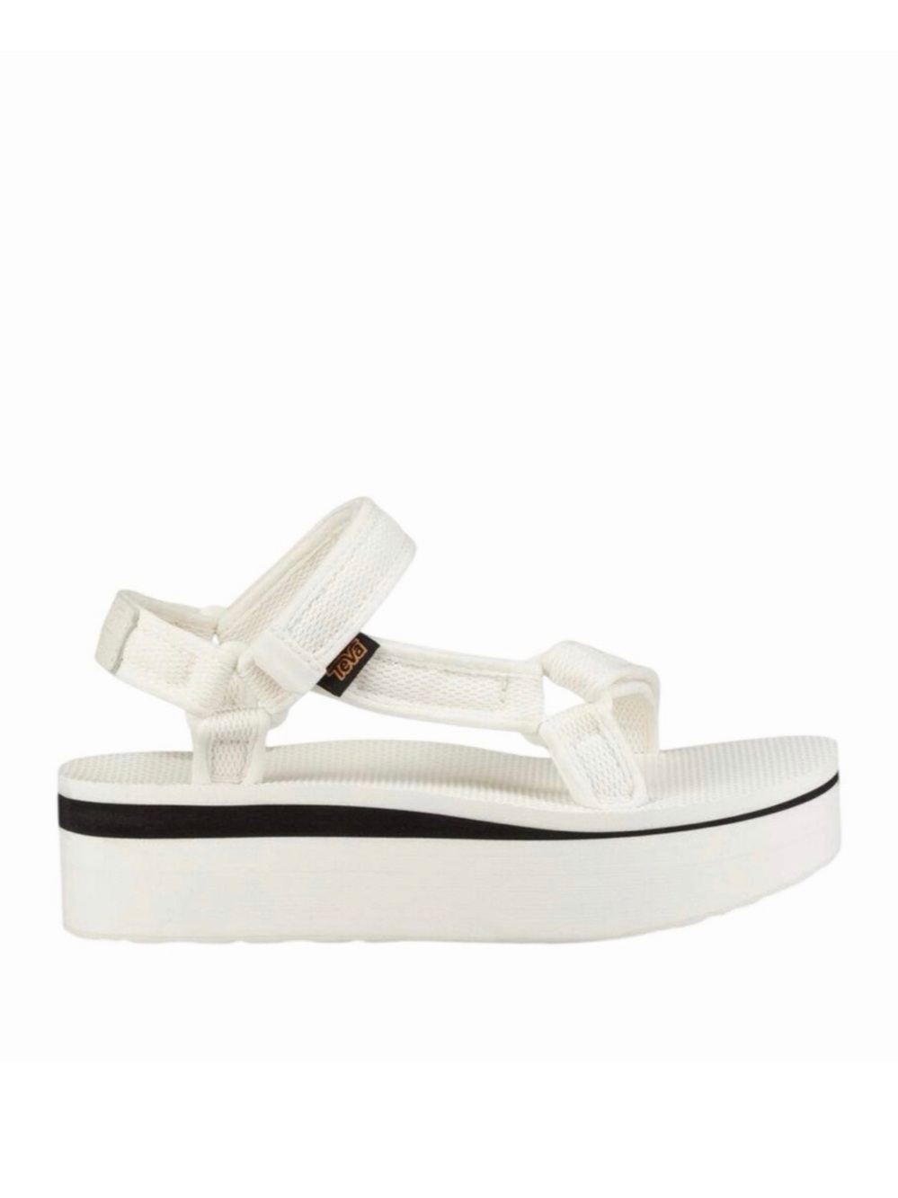 Teva Women’s 10 Flatform Universal Mesh Print Bright White Sport Sandal